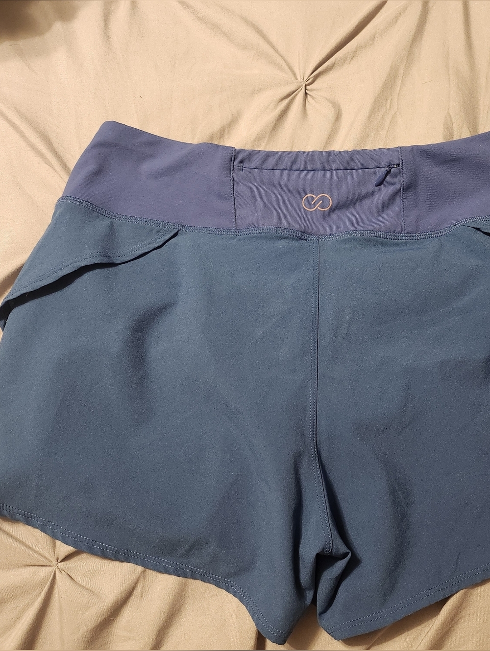 Calia Women’s Blue Journey Flutter Athletic Lined Shorts - Picture 3 of 6